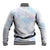 Samoa White Sunday Baseball Jacket Sweet Pastel Plumeria Floral