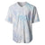 Samoa White Sunday Baseball Jersey Sweet Pastel Plumeria Floral