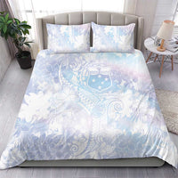 Samoa White Sunday Bedding Set Sweet Pastel Plumeria Floral LT01 - Polynesian Pride