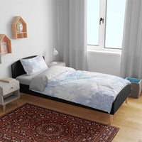 Samoa White Sunday Bedding Set Sweet Pastel Plumeria Floral LT01 - Polynesian Pride