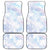 Samoa White Sunday Car Mats Sweet Pastel Plumeria Floral