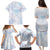 Samoa White Sunday Family Matching Puletasi and Hawaiian Shirt Sweet Pastel Plumeria Floral