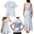 Samoa White Sunday Family Matching Tank Maxi Dress and Hawaiian Shirt Sweet Pastel Plumeria Floral