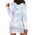 Samoa White Sunday Hoodie Dress Sweet Pastel Plumeria Floral