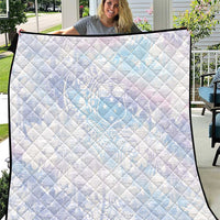 Samoa White Sunday Quilt Sweet Pastel Plumeria Floral LT01 White - Polynesian Pride