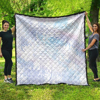 Samoa White Sunday Quilt Sweet Pastel Plumeria Floral LT01 - Polynesian Pride