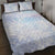 Samoa White Sunday Quilt Bed Set Sweet Pastel Plumeria Floral