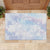 Samoa White Sunday Rubber Doormat Sweet Pastel Plumeria Floral