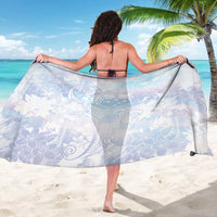 Samoa White Sunday Sarong Sweet Pastel Plumeria Floral LT01 - Polynesian Pride