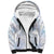 Samoa White Sunday Sherpa Hoodie Sweet Pastel Plumeria Floral