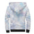 Samoa White Sunday Sherpa Hoodie Sweet Pastel Plumeria Floral