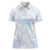 Samoa White Sunday Women Polo Shirt Sweet Pastel Plumeria Floral