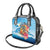 Personalized Aloha Hawaii Skeleton Surfing Shoulder Handbag Tribal Shark Plumeria