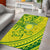 Kia Orana Cook Islands Area Rug Turtle Yellow Green Polynesian Pattern LT01 - Polynesian Pride