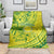 Kia Orana Cook Islands Blanket Turtle Yellow Green Polynesian Pattern LT01 - Polynesian Pride