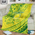 Kia Orana Cook Islands Blanket Turtle Yellow Green Polynesian Pattern LT01 - Polynesian Pride