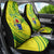 Kia Orana Cook Islands Car Seat Cover Turtle Yellow Green Polynesian Pattern LT01 - Polynesian Pride