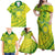 Kia Orana Cook Islands Family Matching Off Shoulder Maxi Dress and Hawaiian Shirt Turtle Yellow Green Polynesian Pattern LT01 - Polynesian Pride