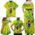 Kia Orana Cook Islands Family Matching Off Shoulder Maxi Dress and Hawaiian Shirt Turtle Yellow Green Polynesian Pattern LT01 - Polynesian Pride