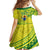 Kia Orana Cook Islands Family Matching Puletasi Dress and Hawaiian Shirt Turtle Yellow Green Polynesian Pattern LT01 - Polynesian Pride