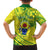 Kia Orana Cook Islands Family Matching Short Sleeve Bodycon Dress and Hawaiian Shirt Turtle Yellow Green Polynesian Pattern LT01 - Polynesian Pride