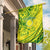 Kia Orana Cook Islands Garden Flag Turtle Yellow Green Polynesian Pattern LT01 House Flag Green - Polynesian Pride