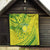 Kia Orana Cook Islands Quilt Turtle Yellow Green Polynesian Pattern LT01 - Polynesian Pride