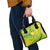 Kia Orana Cook Islands Shoulder Handbag Turtle Yellow Green Polynesian Pattern LT01 - Polynesian Pride