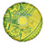 Kia Orana Cook Islands Spare Tire Cover Turtle Yellow Green Polynesian Pattern LT01 - Polynesian Pride