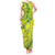 Kia Orana Cook Islands Tank Maxi Dress Turtle Yellow Green Polynesian Pattern LT01 Women Green - Polynesian Pride