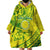 Kia Orana Cook Islands Wearable Blanket Hoodie Turtle Yellow Green Polynesian Pattern LT01 - Polynesian Pride