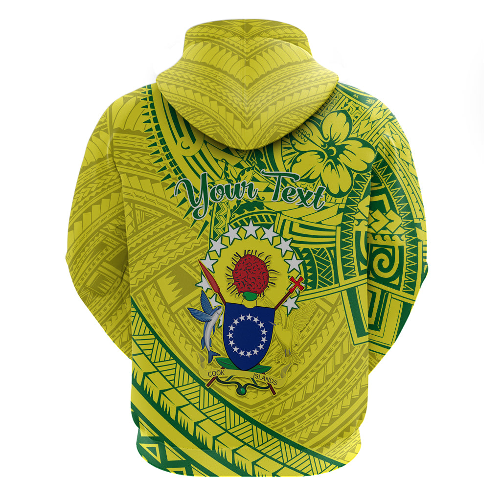 Kia Orana Cook Islands Zip Hoodie Turtle Yellow Green Polynesian Pattern LT01 - Polynesian Pride