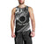 Kia Orana Cook Islands Men Tank Top Circle Stars With Floral White Pattern LT01 - Polynesian Pride