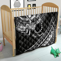 Kia Orana Cook Islands Quilt Circle Stars With Floral White Pattern LT01 - Polynesian Pride