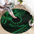 Kia Orana Cook Islands Round Carpet Circle Stars With Floral Green Pattern LT01