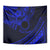 Kia Orana Cook Islands Tapestry Circle Stars With Floral Navy Blue Pattern LT01 - Polynesian Pride