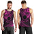 Kia Orana Cook Islands Men Tank Top Circle Stars With Floral Pink Pattern LT01 - Polynesian Pride