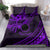 Kia Orana Cook Islands Bedding Set Circle Stars With Floral Purple Pattern LT01 - Polynesian Pride