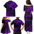 Kia Orana Cook Islands Family Matching Puletasi Dress and Hawaiian Shirt Circle Stars With Floral Purple Pattern LT01 - Polynesian Pride