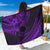 Kia Orana Cook Islands Sarong Circle Stars With Floral Purple Pattern LT01 One Size 44 x 66 inches Purple - Polynesian Pride