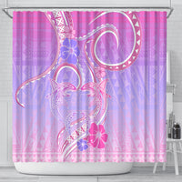 Polynesian Shark Valentine Shower Curtain Sweet Unique Version LT01 - Polynesian Pride
