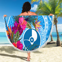 Yap Day Beach Blanket Nam nu Waqab Tropical Flower LT01 - Polynesian Pride