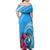 Yap Day Family Matching Off Shoulder Maxi Dress and Hawaiian Shirt Nam nu Waqab Tropical Flower LT01 - Polynesian Pride