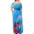 Yap Day Off Shoulder Maxi Dress Nam nu Waqab Tropical Flower LT01 - Polynesian Pride