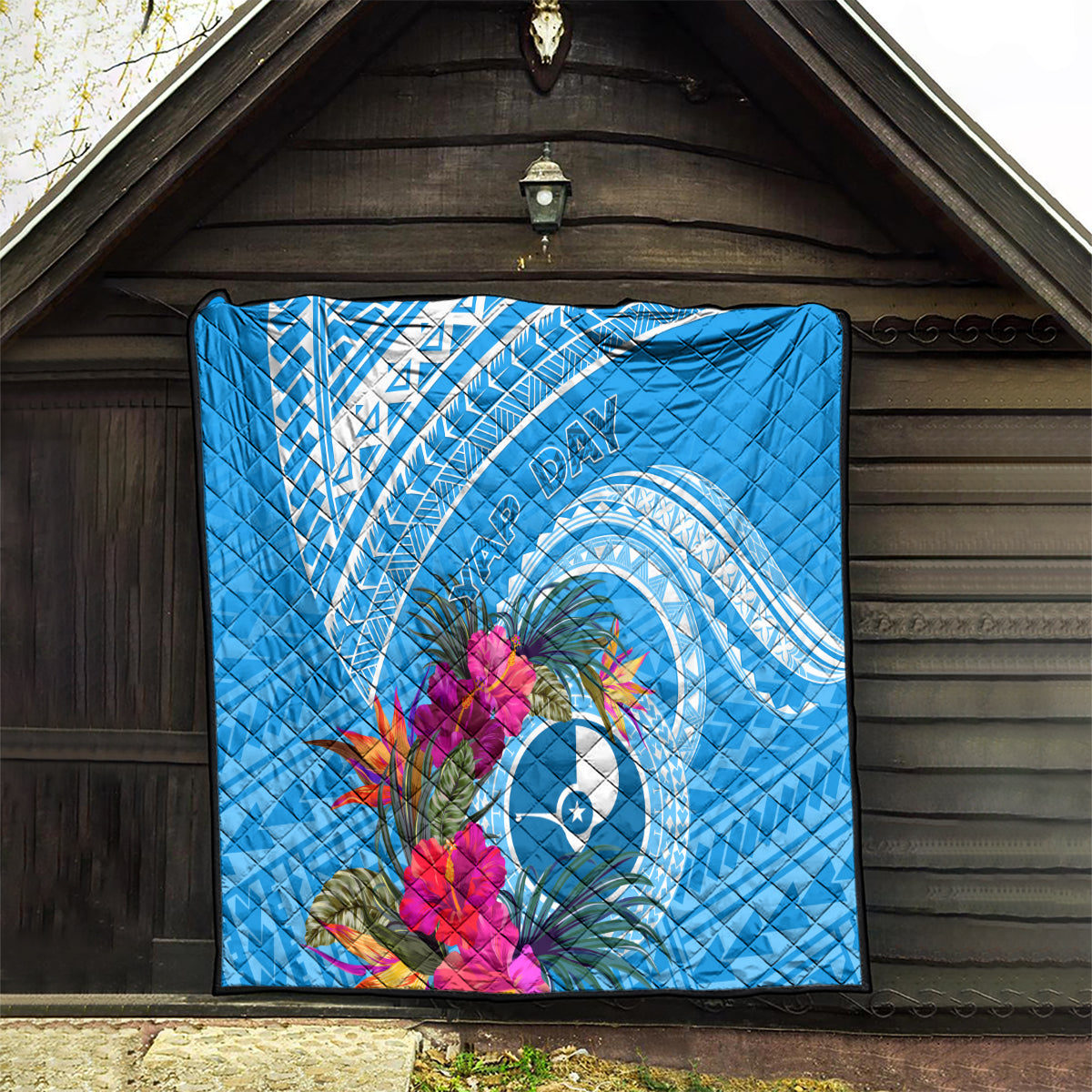 Yap Day Quilt Nam nu Waqab Tropical Flower LT01 - Polynesian Pride