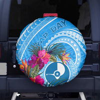 Yap Day Spare Tire Cover Nam nu Waqab Tropical Flower LT01 - Polynesian Pride