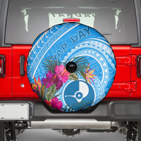 Yap Day Spare Tire Cover Nam nu Waqab Tropical Flower LT01 - Polynesian Pride