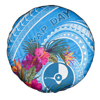 Yap Day Spare Tire Cover Nam nu Waqab Tropical Flower LT01 - Polynesian Pride