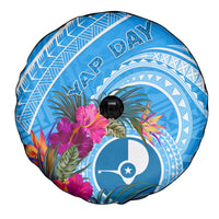 Yap Day Spare Tire Cover Nam nu Waqab Tropical Flower LT01 - Polynesian Pride