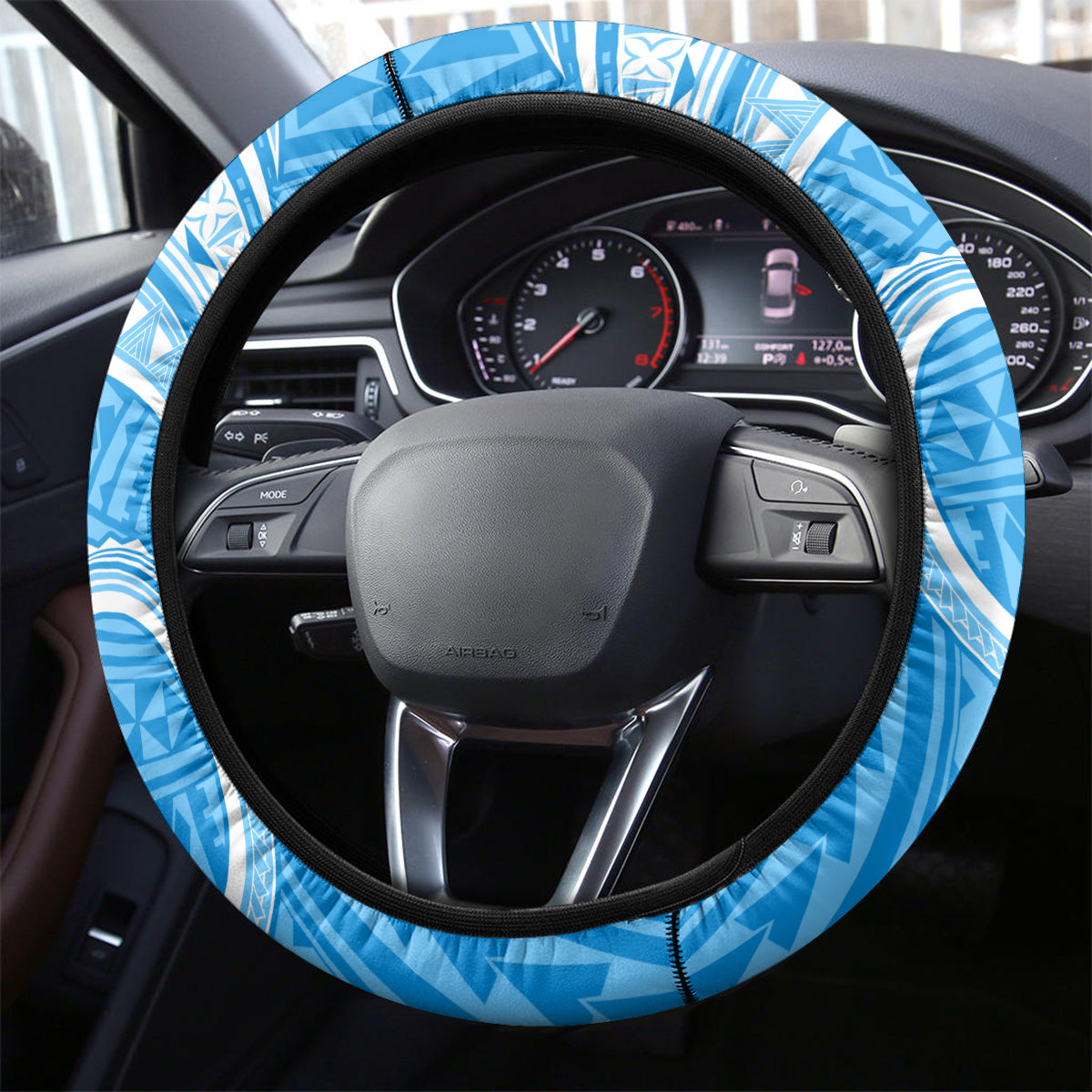 Yap Day Steering Wheel Cover Nam nu Waqab Tropical Flower LT01 - Polynesian Pride